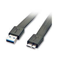 Lindy 2m USB30 Flat A Male to Micro B Cable