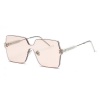 Sophie Moda - Modern Rimless Square One-Piece Fashion Sunglasses Photo