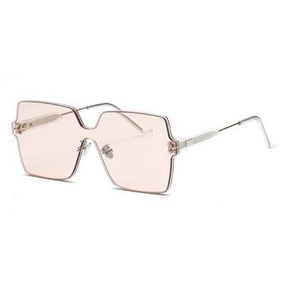 Photo of Sophie Moda - Modern Rimless Square One-Piece Fashion Sunglasses
