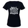 Dogs Welcome - Ladies - T-Shirt - Black Photo