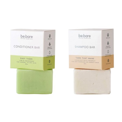 Photo of Be.Bare Tame That Mane Shampoo Bar & Easy Tiger Conditioner Bar