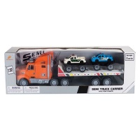 Bulk Pack x 1 Vehicle Playset Truck Trailor With 2cars