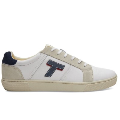 Photo of White Leather Leandro Men's Sneakers