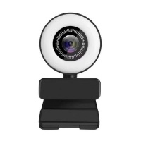Webcam 1080P Full HD Web Camera With Microphone And Ring Light