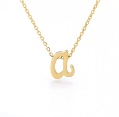 SilverCity Personalised Alphabet Initial Cute Girls Cursive Necklace
