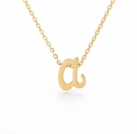 SilverCity Personalised Alphabet Initial Cute Girls Cursive Necklace