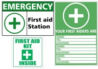 First Aid Sign 3 Pack