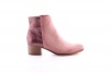 Women's Block Heel Ankle Leather Boot Photo