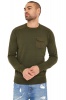 I Saw it First - Mens Khaki Chest Pocket Detail Jumper Photo