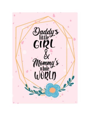 Photo of Wall Décor Canvas Prints for Baby Nursery: Daddy’s Little Girl and Mom’s World