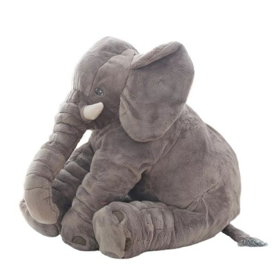 Stuffed Plush Elephant Pillow with Blanket