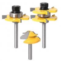 3 Piece Set Tongue Grooving Joint Router Bits