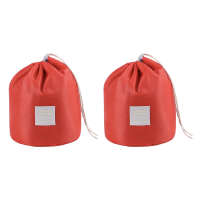 2 x Waterproof Drawstring Barrel Cosmetic Organiser with Pouch