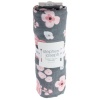 Stephen Joseph Muslin Blankets Individual Charcoal Flower Photo