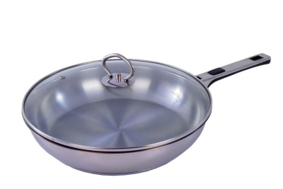 Photo of TISSOLLI Stainless Steel Frypans - 28cm With Glass Lid
