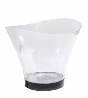 Clear High Low Beverage Bucket
