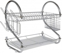 Generic TenTech 2 Layer Steel Tableware Dish Rack with Cups and Cutlery Holders