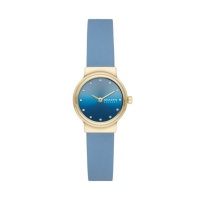 Skagen Freja Lille Two Hand Coastal Blue Leather Watch SKW3059