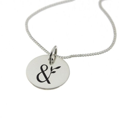 Photo of NineToFive by Swish Silver Ampersand Sterling Silver Necklace with Chain
