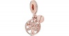 Pandora Family Heritage Rose Gold Pendant Charm Photo