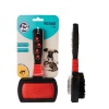 Bulk Pack x 4 Pet Dog/Cat Brush Rubber Wide 2-function Photo