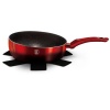 Berlinger Haus 26cm Marble Coating Flip Frypan - Black/Burgundy Edition Photo