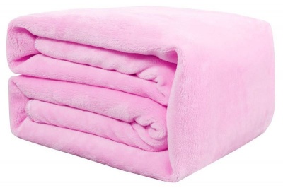 Photo of Gracesi Kiddie Fleece Flannel Blanket with Sewn in Foot Compartment PediPocket Pink