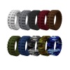 Rings Silicone Men's Ridged 10 Set Photo