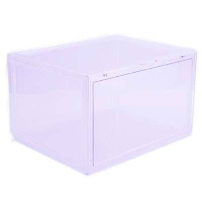 Photo of Super Crew 6 pack Stack Up Series Plastic Clear Shoe Storage Box