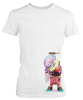 PepperSt Ladies White T-Shirt - Colorful Illustrations Photo
