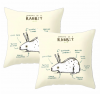 PepperSt Scatter Cushion Cover Set | The anatomy of a Rabbit Photo