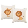 PepperSt – Scatter Cushion Cover Set – Crazy Lion Photo