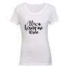 Alexa Bring Me Wine - Ladies - T-Shirt Photo