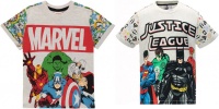 Character Kids 2 Pack Short Sleeve T Shirt Boys AvengersDC Comics Parallel Import