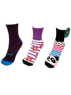 Photo of Umlozi Adult Slipper Socks With Non Slip Grip Pads -Reg Cut - Assorted Pack of 3