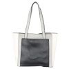 Blackcherry Colour Block Multi Compartment Tote-Black/Grey/Off White Photo