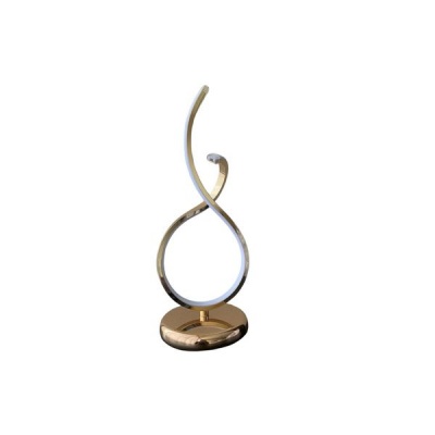 Spiral Modern LED Desk Lamp Rose Gold