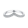 Wishbone Moissanite Wedding Band Photo
