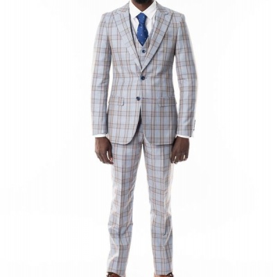 Photo of Men's Fane 3 Piece Suit - Marco Benetti - Blue