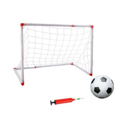 Football Soccer Goal Post Net Ball Pump Set for Kids