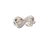 925 Sterling Silver Heart Shape Infinity Ring Photo