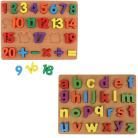 Small Letter Alphabet and Number Puzzles for Kids Educational Toys