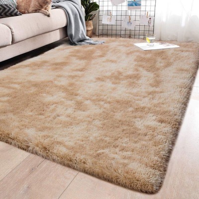 Photo of 140 x 180cm Plush Three Tone Fluffy Carpet - Shaggy & Foldable Rugs