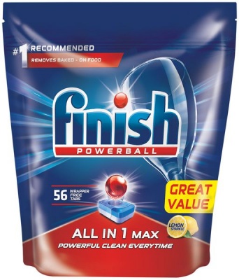 Photo of Finish 56's Auto Dishwashing All in One Max Tablets Lemon