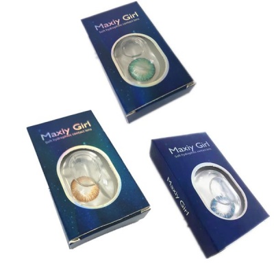 Photo of MaxiyGirl 3 Pair Combo Colour Cosmetic Contact Lenses Brown Sapphire and Turquoise