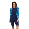 Iconix Blue Cerulean Long-Sleeve Shorts Swimwear Photo