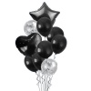 BubbleBean- Black Bunched Party Helium Balloons - 10 Piece Photo