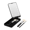Portable LED Folding Rotating Cosmetic Mirror Storage Box with 5 Brush Photo