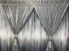 Better Choice Grey & White Theme Curtain & Lace 2.5x2.4m Photo