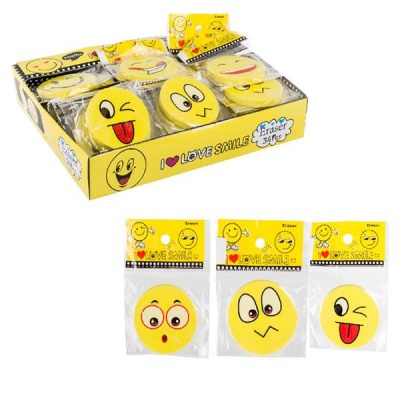Photo of Bulk Pack x 36 Eraser Novelty Emoji 4.5cmx0.85cm